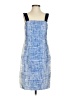 Sachin + Babi 100% Polyester Tweed Blue Casual Dress Size 2 - photo 1