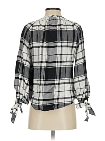 White House Black Market 3/4 Sleeve Blouse (view 2)
