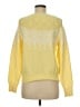 Ann Taylor LOFT Chevron-herringbone Yellow Pullover Sweater Size M - photo 2