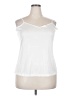New Directions 100% Polyester White Sleeveless Top Size 2X - photo 1
