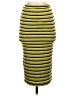 Bebe Stripes Yellow Casual Skirt Size XS - photo 1