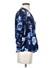 Gap 100% Viscose Blue 3/4 Sleeve Blouse Size XS - photo 4