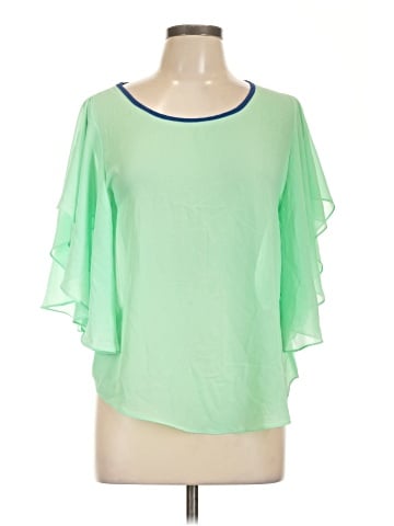 Ya Los Angeles Short Sleeve Silk Top (view 1)