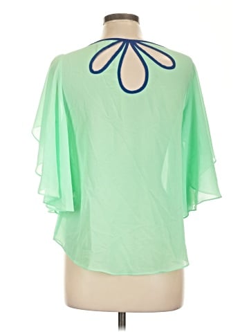 Ya Los Angeles Short Sleeve Silk Top (view 2)