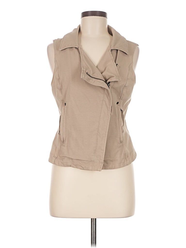 Pre-owned Peyton Jensen Vest In Brown