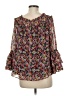 CeCe 100% Polyester Black 3/4 Sleeve Blouse Size M - photo 2