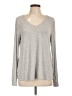 Mia + Tess Gray Long Sleeve Top Size L - photo 1