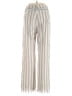 Assorted Brands Stripes Silver Casual Pants Size M - photo 2