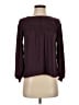 Ann Taylor LOFT 100% Polyester Burgundy Long Sleeve Blouse Size XXS - photo 1