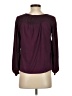 Ann Taylor LOFT 100% Polyester Burgundy Long Sleeve Blouse Size XXS - photo 2