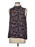 Carmar 100% Polyester Paisley Blue Sleeveless Blouse Size M - photo 1