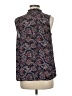Carmar 100% Polyester Paisley Blue Sleeveless Blouse Size M - photo 2