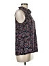 Carmar 100% Polyester Paisley Blue Sleeveless Blouse Size M - photo 4
