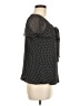 Sara Michelle 100% Polyester Polka Dots Black Short Sleeve Blouse Size M - photo 4