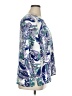 Liz Claiborne 100% Polyester Blue 3/4 Sleeve Blouse Size XL - photo 4