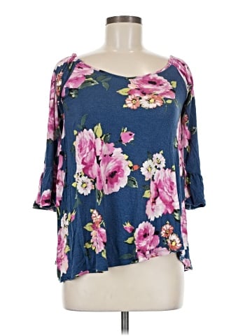 Bobeau 3/4 Sleeve Blouse (view 1)