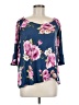 Bobeau Blue 3/4 Sleeve Blouse Size M - photo 1