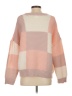 Dreamers By Debut 100% Polyester Color Block Pink Pullover Sweater Size S - photo 2