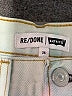 RE/DONE 100% Cotton Ivory Denim Shorts Size 26 waist - photo 3