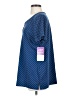 Chic Polka Dots Blue Short Sleeve Henley Size S - photo 5