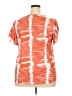 Shein Curve Tie-dye Orange Short Sleeve Blouse Size 2X - photo 2