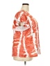 Shein Curve Tie-dye Orange Short Sleeve Blouse Size 2X - photo 4