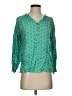 Escapada 100% Rayon Green 3/4 Sleeve Blouse Size XS - photo 1
