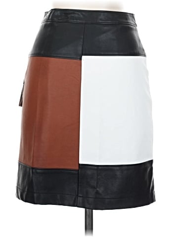 Inc International Concepts Faux Leather Skirt - back