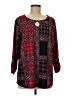Dillard's Burgundy Red 3/4 Sleeve Blouse Size XL - photo 1