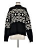 American Eagle Outfitters Chevron-herringbone Black Pullover Sweater Size M - photo 1