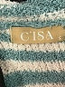 C'isa Stripes Teal Turtleneck Sweater Size S - photo 4
