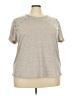 Linda Matthews Gray Short Sleeve Top Size 3X - photo 1