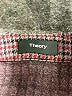 Theory 100% Polymide Houndstooth Burgundy Blazer Size L - photo 6