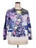 Unbranded Print Purple Pullover Sweater Size 2X - photo 1