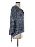 Ella Moss 100% Rayon Blue 3/4 Sleeve Blouse Size S - photo 4