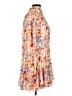 Buddy Love 100% Polyester Print Orange Casual Dress Size L - photo 4