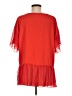 MTS 100% Polyester Red Short Sleeve Blouse Size M - photo 2