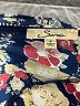 Serein 100% Polyester Floral Blue Short Sleeve Blouse Size S - photo 7