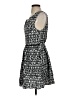 THML 100% Rayon Graphic Gray Cocktail Dress Size S - photo 5