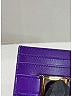 Versace Purple Leather Card Holder One size - photo 11