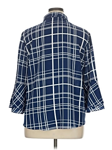 Sami & JO 3/4 Sleeve Button-Down Shirt (view 2)