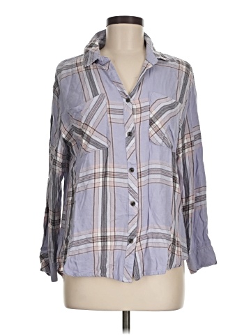 Simply Styled 3/4 Sleeve Button-Down Shirt (view 1)