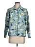 Alfred Dunner 100% Cotton Tropical Blue Jacket Size 8 (petite) - photo 1