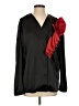 Beulah Style 100% Polyester Black Long Sleeve Blouse Size S - photo 1