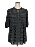 Unbranded Black 3/4 Sleeve Blouse Size XL (estimated) - photo 1