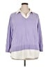 Ann Taylor Purple Pullover Sweater Size XXL - photo 1