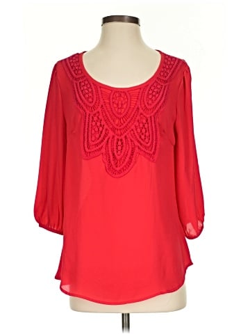 Blue Rain 3/4 Sleeve Blouse (view 1)