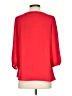 Blue Rain 100% Polyester Red 3/4 Sleeve Blouse Size S - photo 2
