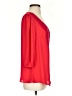 Blue Rain 100% Polyester Red 3/4 Sleeve Blouse Size S - photo 4