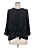 BCBGMAXAZRIA Black 3/4 Sleeve Blouse Size XL - photo 1